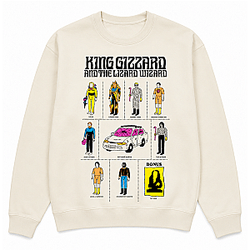 Rat Toys Natural HTCT0506 King Gizzard & the Lizard Wizard Sweatshirts