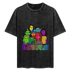 Rainbow Version PTTT1407 Washed  King Gizzard & the Lizard Wizard T-Shirts