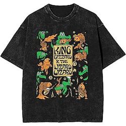 Classic Design PTTT1407 Washed  King Gizzard & the Lizard Wizard T-Shirts