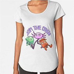 Kinitopet Kinito Pet axolotl Jade Sam stickers magnet t-shirt mug bag Premium Scoop T-Shirt
