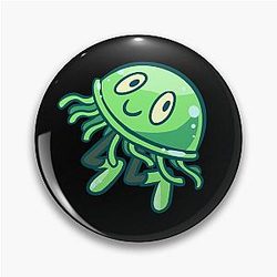 Kinitopet Kinito Pet Jade Jellyfish stickers magneten Pin