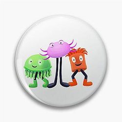 Kinitopet Kinito Pet axolotl Jade Sam stickers magnet t-shirt mug bag Pin