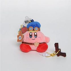10cm Sheriff Kirby Plush Keychain