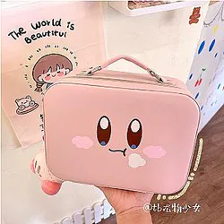 Kirby Cartoon Portable Cosmetic Box