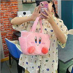 Kirby Anime Cartoon Doll Lunch Bag Picnic Travel Pouch Handbags
