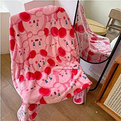 Kirby Cute Pink Cartoon Nap Blanket