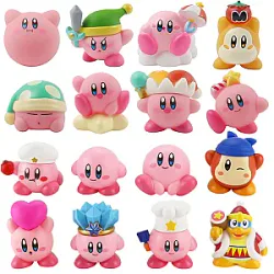 4-8pcs Anime Games Kirby Action Figures Toys