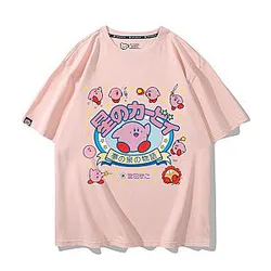Kirby Anime Hobby Kirby Summer Girls Round Neck T-Shirt
