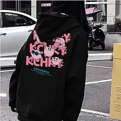 Cartoon Kirby Vintage Couple Outfit Anime Printing Hoodies