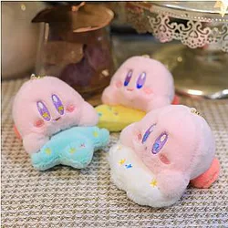 10CM Star Moon Cloud Kirby Stuffed Toy Keychains