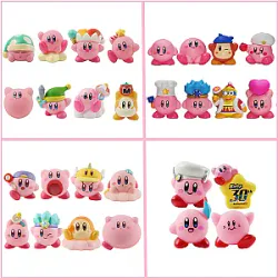 8pcs Anime Games Kirby Action Figures Toys