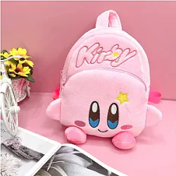Kirby Cute Cartoon Children's Plush Schoolbag