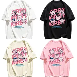 Kirby Large Size Short-sleeved Anime Cute Cartoon T-shirt