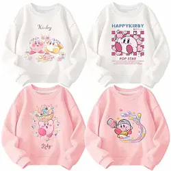 Cartoon Anime Kirby Waddle Dee Happy Kirby Hoodies