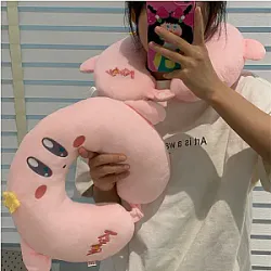 Kirby Pink Plush U-Shaped Pillow