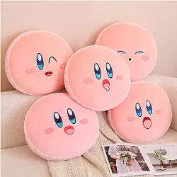 Kirby Plush Toys Cute Circular Pink Sofa Bed Pillow
