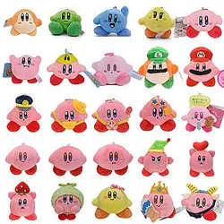Kirby Waddle Anime Kawaii Stuffed Toys Keychains