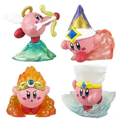 4Pcs/Set New Kirby Anime Games Cartoon Pink Kirby Action Figure Dolls