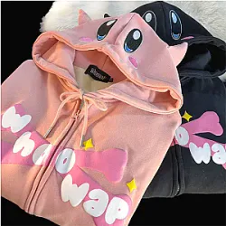 Cartoon Game Kirby Jacket Hooded Hoodies
