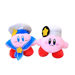 20cm Pink Kirby Plush Sailor Suit Star Adventure Stuffed Toy Plush