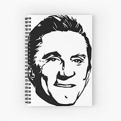 Kirk Douglas Stencil Artwork Notebook