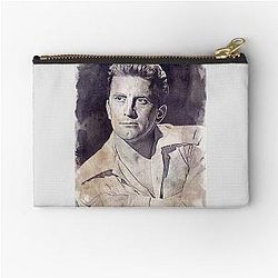 Kirk Douglas Art watercolor vintage D31 Zipper Pouch