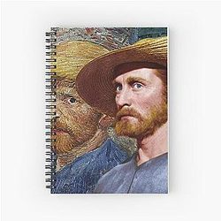 Kirk Douglas as Vincent van Gogh in Lust for Life Spiral Notebook