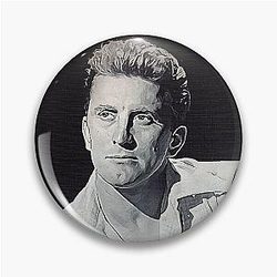 Kirk Douglas Art oil paint D80 Pin