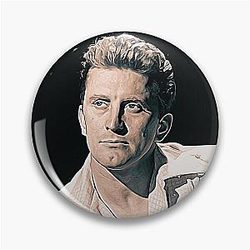 Kirk Douglas Art vintage painting D79 Pin
