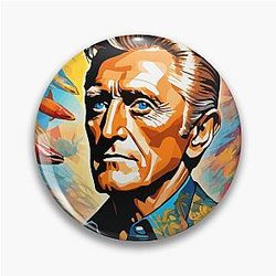 Colorful digital portrait inspired by Kirk Douglas on pop art background
