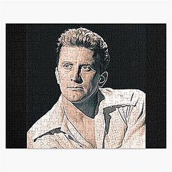 Kirk Douglas Art - vintage painting Jigsaw Puzzle
