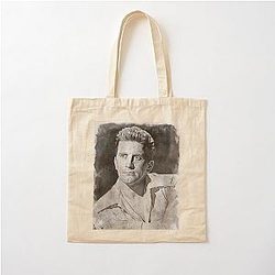 Kirk Douglas watercolor cotton tote bag