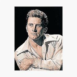 Kirk Douglas Art - Vintage Painting D79 Photographic Print