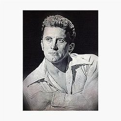 Kirk Douglas Art oil paint D80 Photographic Print