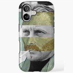 Self Portrait by Vincent Van Gogh and Kirk Douglas iPhone Case