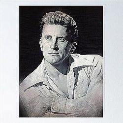 Kirk Douglas Art oil paint D80 Poster