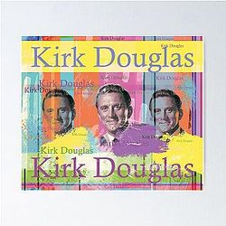 Kirk Douglas Portrait Poster