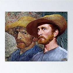 Kirk Douglas as Vincent van Gogh in Lust for Life Poster