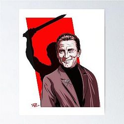 Kirk Douglas An illustration by Paul Cemmick Poster