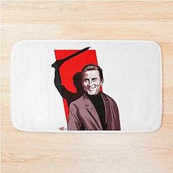 Kirk Douglas - An illustration by Paul Cemmick Bath Mat