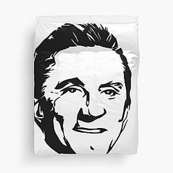 Kirk Douglas Stencil Duvet Cover