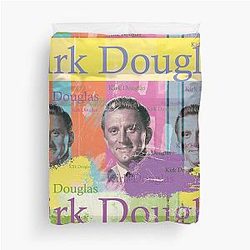 Kirk Douglas Portrait Duvet Cover