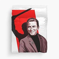 Kirk Douglas - An illustration by Paul Cemmick Duvet Cover