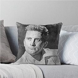 Kirk Douglas Art - watercolor - D32 Throw Pillow