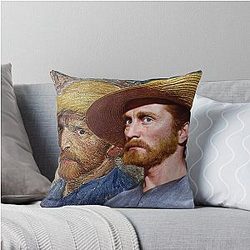 Kirk Douglas as Vincent van Gogh in Lust for Life Throw Pillow