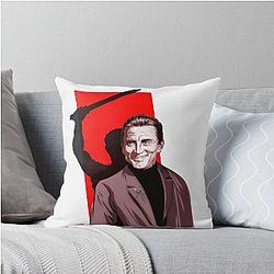 Kirk Douglas - An illustration by Paul Cemmick Throw Pillow Cover