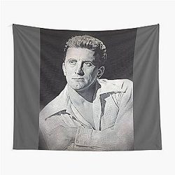 Kirk Douglas Art - Oil On Tapestry
