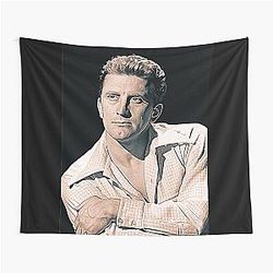 Kirk Douglas Art vintage painting Tapestry.