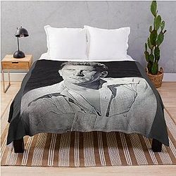 Kirk Douglas Art oil paint Throw Blanket