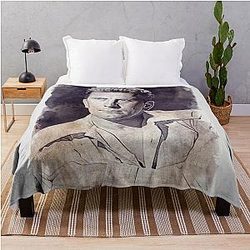 Kirk Douglas Art vintage D31 Throw Blanket